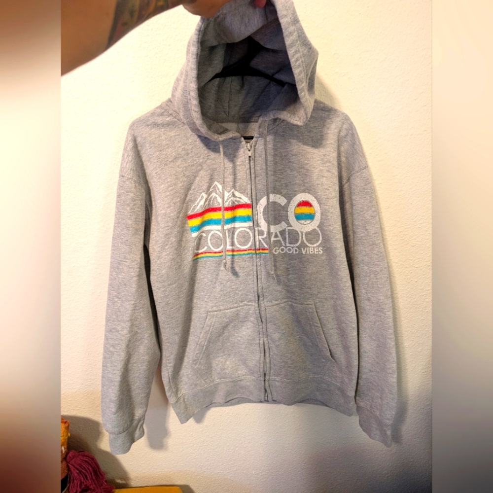 Men's Light Gray 🩶 Colorado Hoodie